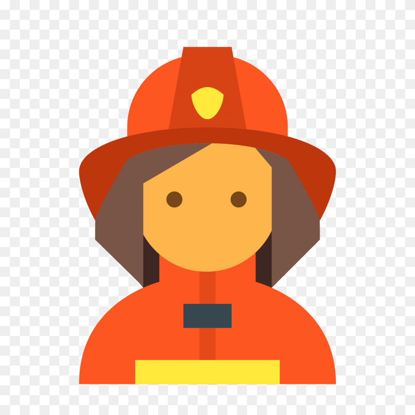 1600x1600 Fireman Female Icon - Fireman Clip Art