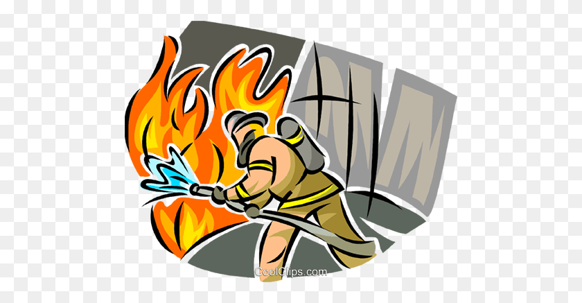 480x377 Пожарные Роялти Бесплатно Векторные Иллюстрации - Пожарный Клипарт
