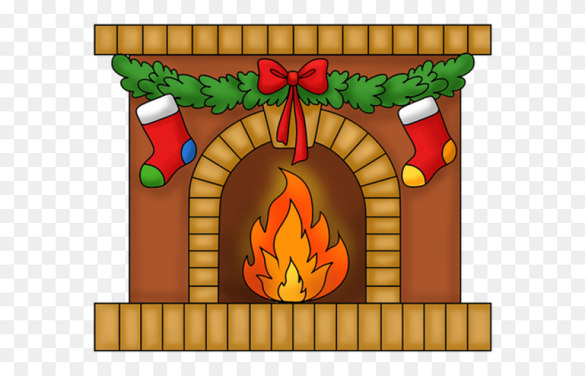 640x480 Fireplace Clipart Transparent - Fireplace Clipart