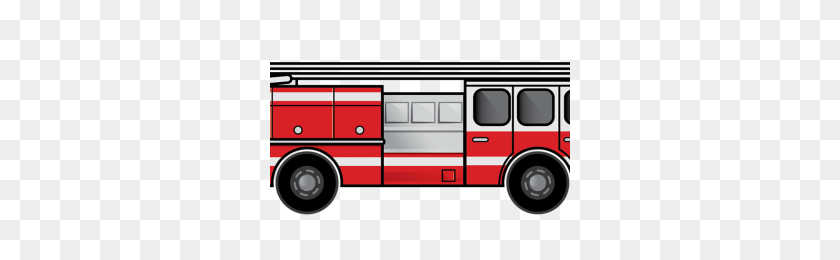 300x200 Пожарная Машина Клипарт Станция - Пожарная Машина Png