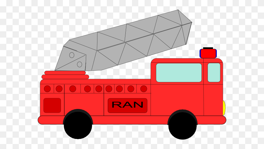 600x416 Firetruck Named Ran Clip Art - Ran Clipart