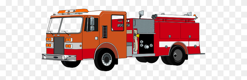 555x213 Пожарная Машина. Векторная Иллюстрация И Клипарт Пожарная.