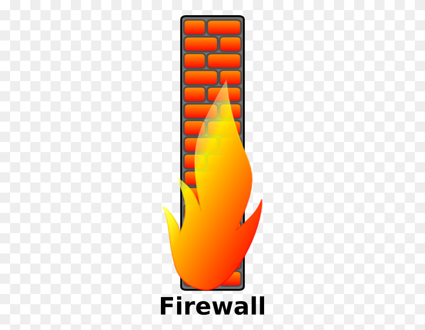 204x591 Firewall Icon Clip Art - Firewall Clipart