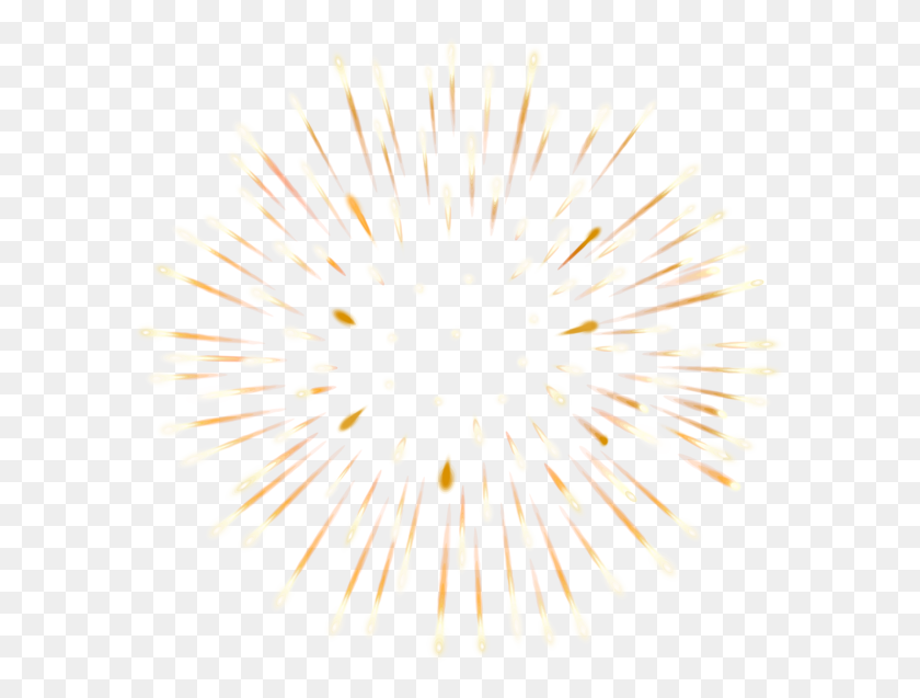 600x577 Firework Yellow White Transparent Clip Art Gallery - Firework Clipart Images