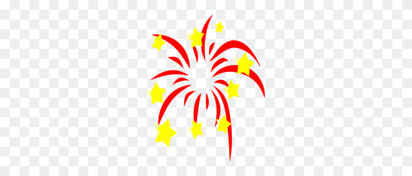 240x300 Fireworks Clip Art - Independence Day Clipart