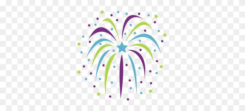 317x320 Fireworks Clipart Simple - Firework Clipart PNG