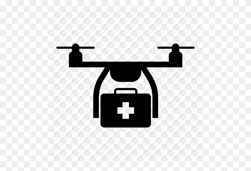 512x512 First Aid, Helicopter, Medical Drone, Medical Supplies, Medicine - Drone Icon PNG
