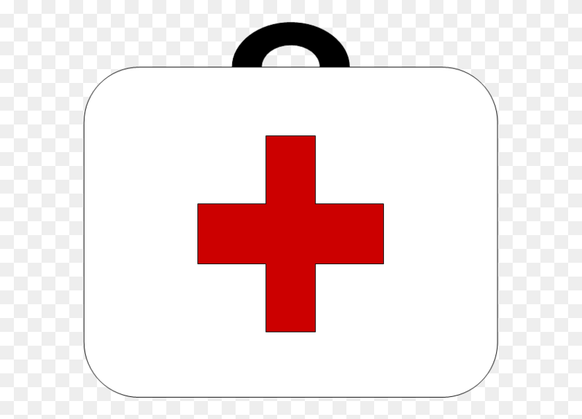 600x546 First Aid Kit Clip Art - First Aid Clipart Black And White