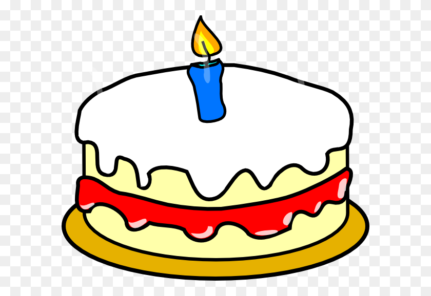 600x518 First Birthday Cake Clip Art - First Birthday Clipart