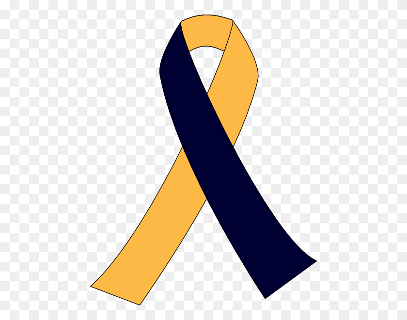 468x600 First Blue Second Yellow Ribbon Png, Clip Art For Web - Yellow Ribbon Clipart