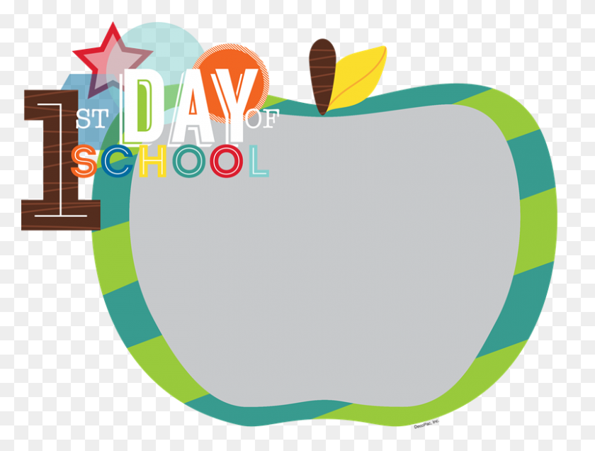 First Day Of School Blue - First Day Of Fall Clipart - Stunning f...