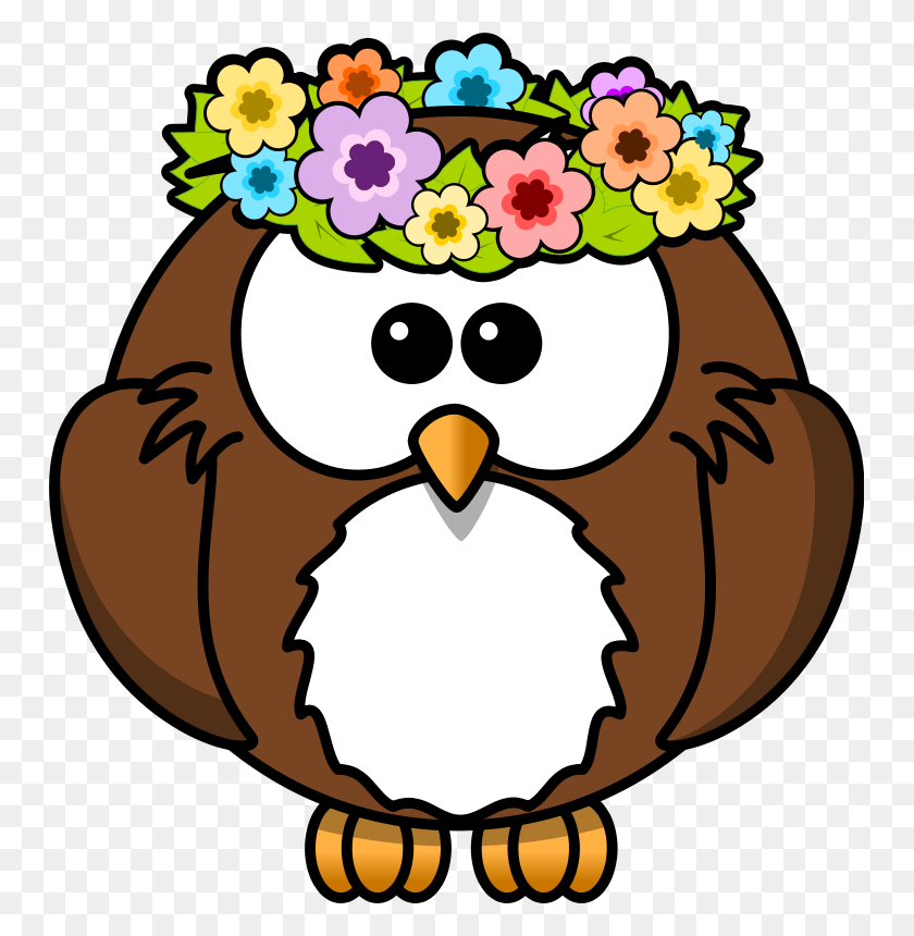 749x800 First Day Of Spring Clip Art - Spring Owl Clipart