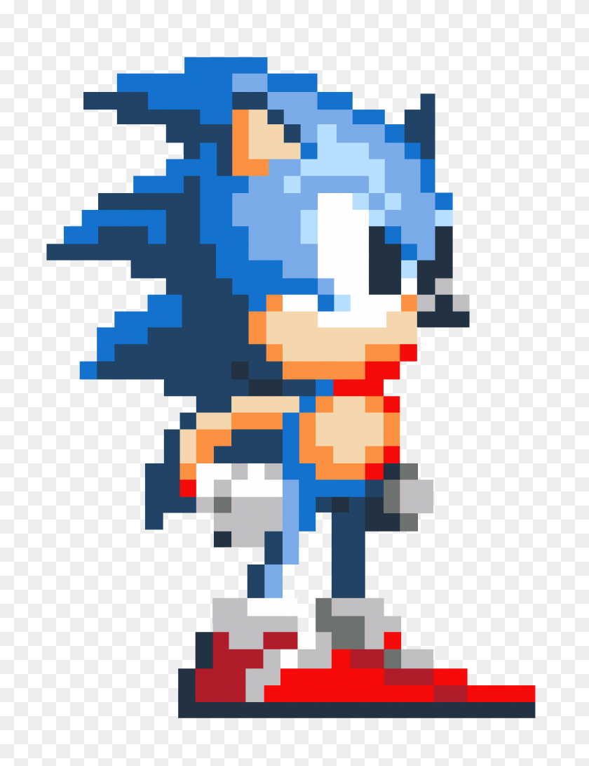 1305x1725 First Ever Video Game I Owned, The Original Bit Sonic - 16 Bit PNG