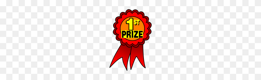 136x200 First Prize Clipart - Prize Ribbon Clipart