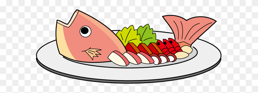 605x243 Fish Bake Cliparts - Cooked Fish Clipart