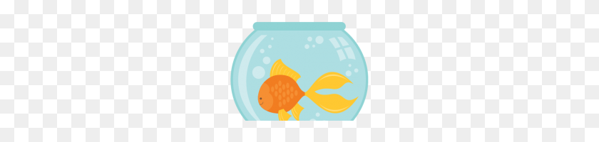 200x140 Fish Bowl Clipart Fish Bowl Silhouette - School Of Fish PNG