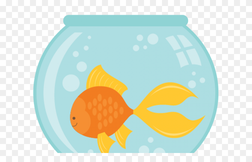 640x480 Рыбная Миска Клипарт Золотая Рыбка - Рыбная Миска Png