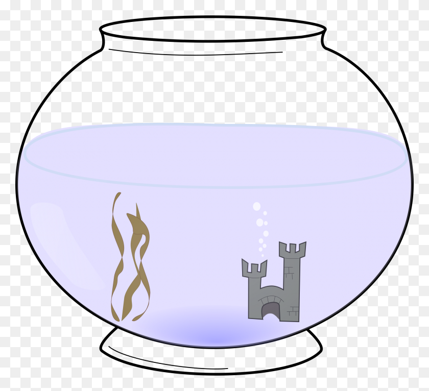 2400x2174 Fish Bowl Pictures - Igloo Clipart Black And White
