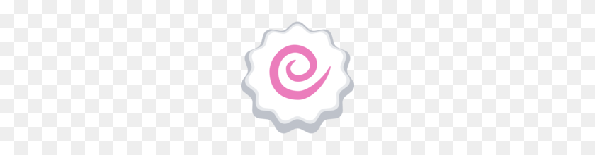 160x160 Fish Cake With Swirl Emoji On Facebook - Swirl Design PNG