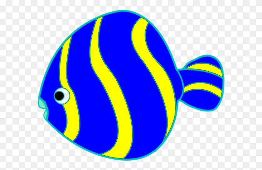 600x486 Fish Clipart Colorful Fish - Rainbow Fish Clipart