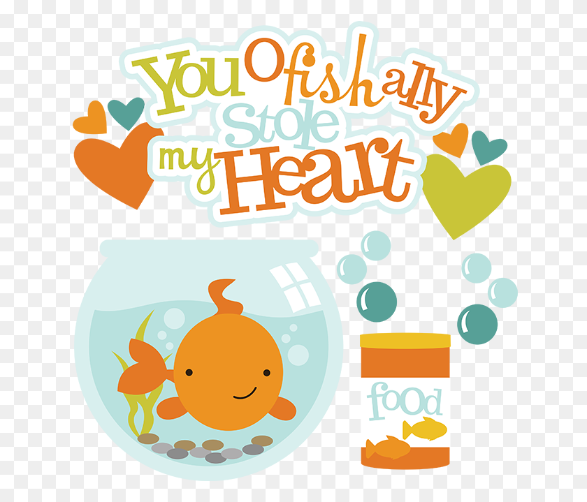 648x659 Fish Clipart Valentine - Valentine Party Clip Art