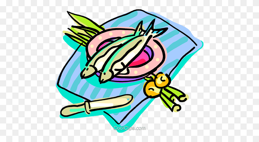 480x400 Cena De Pescado Libre De Regalías Imágenes Prediseñadas De Vector Ilustración - Imágenes Prediseñadas De Pescado Frito