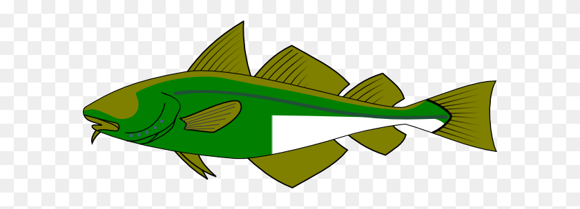 600x244 Рыба Зеленые Картинки - Рыба Клипарт Прозрачный