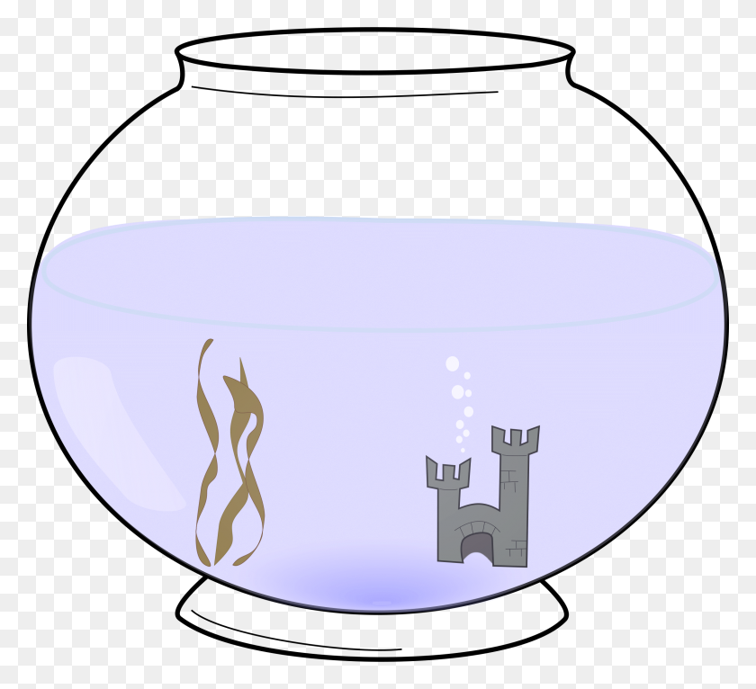 2400x2174 Fish Home Cliparts - Fish In A Bowl Clipart