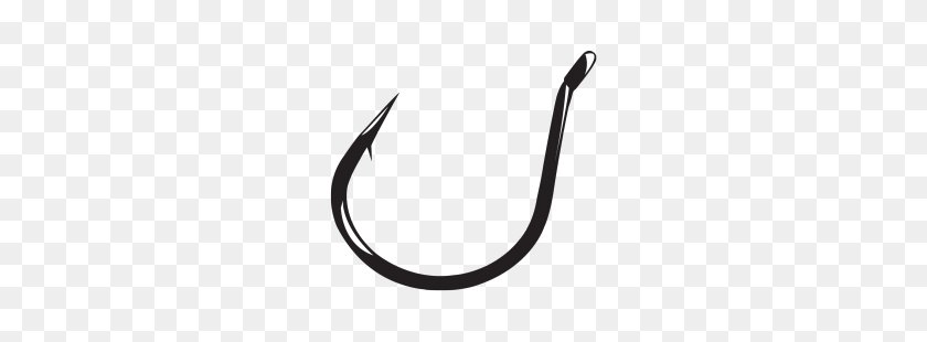 250x250 Fish Hook Png - Fish Hook Clipart Black And White