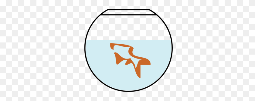 299x273 Fish In Bowl Clip Art - Fish Tank Clipart