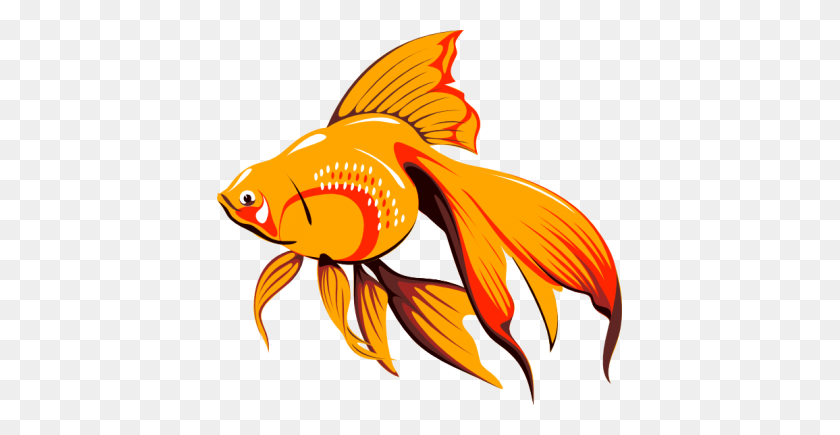 405x375 Fish Net Clipart Goldfish - Fishing Net Clipart