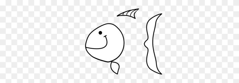 300x234 Рисунок Рыбы Наброски Для Контура Домашней Рыбы - Пещерный Клипарт Черно-Белый