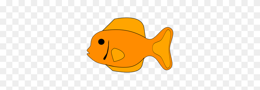 300x231 Clipart De Contorno De Pez Gratis - Goldfish Clipart