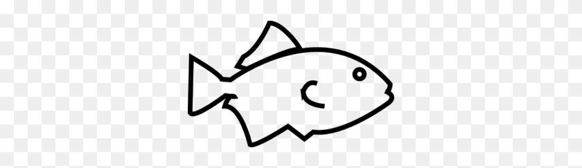 298x183 Fish Outline Clipart Black And White Clip Art Images - Pond Clipart Black And White