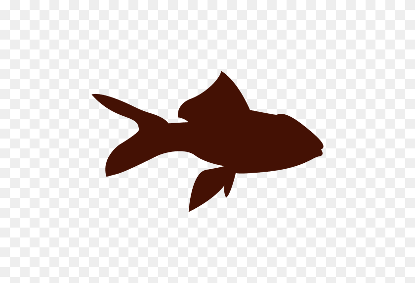 512x512 Fish Pet Silhouette - Koi Fish PNG
