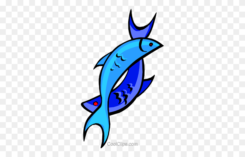 285x480 Fish Symbols Royalty Free Vector Clip Art Illustration - Marlin Clipart