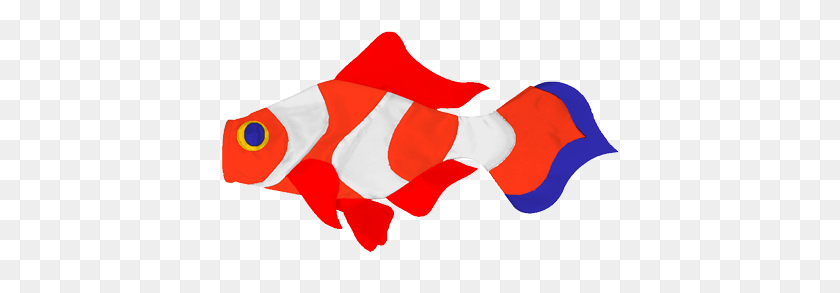 400x233 Fish Windsocks Unique Flying Objects, The Coolest Store - Clownfish Clipart
