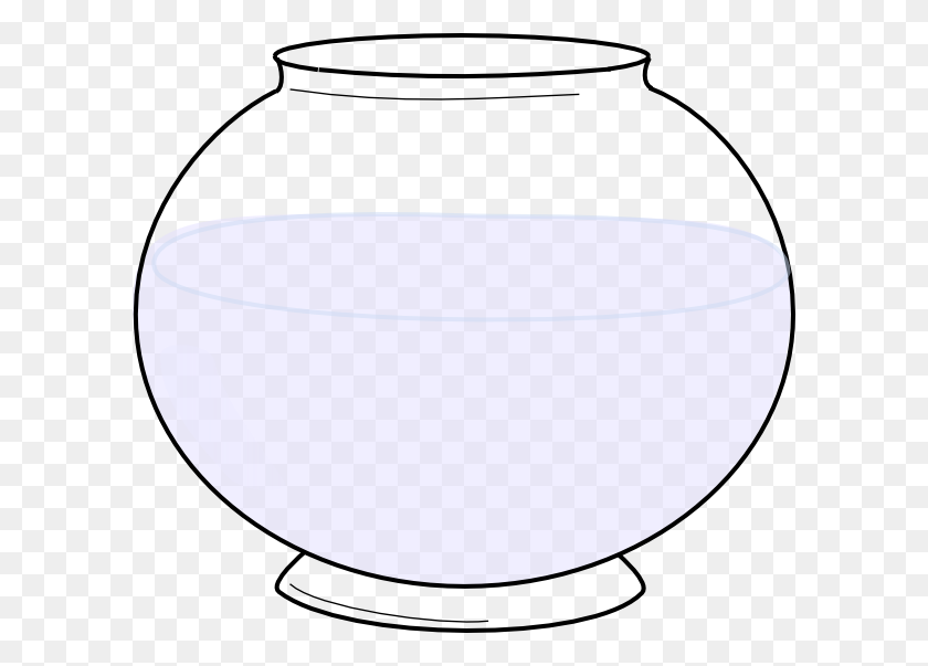 600x543 Fishbowl Clipart Glass Bowl Clip Art - Vase Clipart Black And White