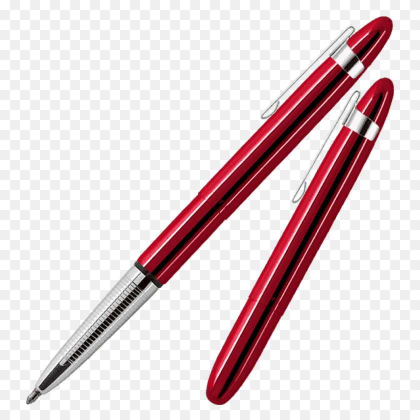 1600x1600 Fisher Space Pen Bullet Red Cherry Ballpoint Pen With Clip - Red Pen PNG