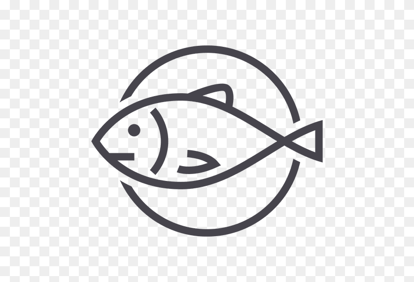 512x512 Рыбалка Логотип Значок Рыбки Животных - Логотип Рыба Png