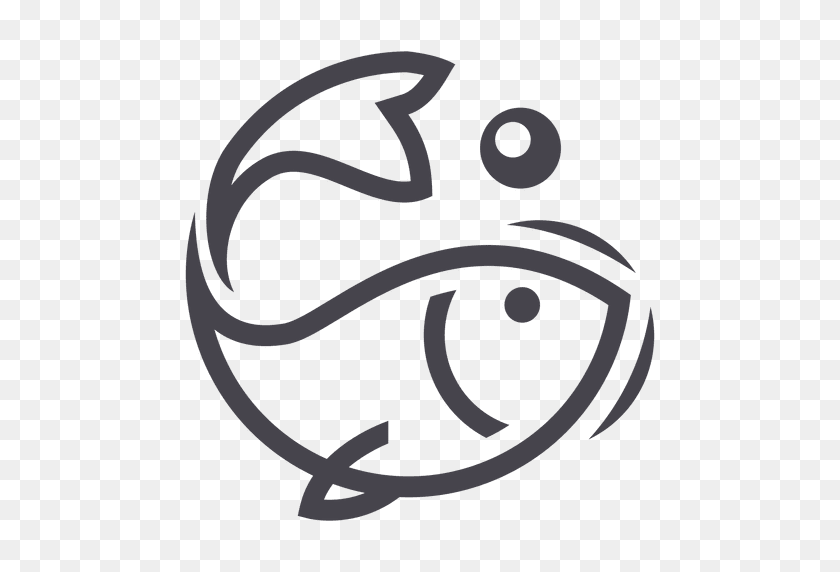 512x512 Fishing Fish Logo Icon - Fish Logo PNG