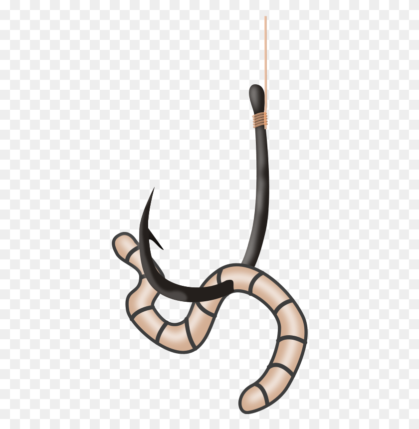 394x800 Fishing Hook Cliparts - Lure Clipart