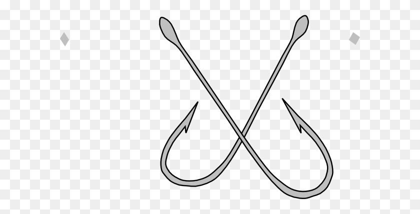 600x369 Fishing Hook Cliparts - Fish Hook Clipart Black And White