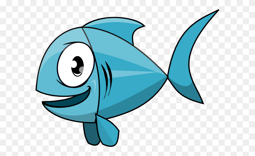 606x454 Fishing Humor Fish, Cartoon - Slap Clipart