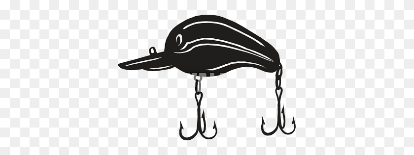 361x256 Fishing Lures Clipart - Floss Clipart Black And White