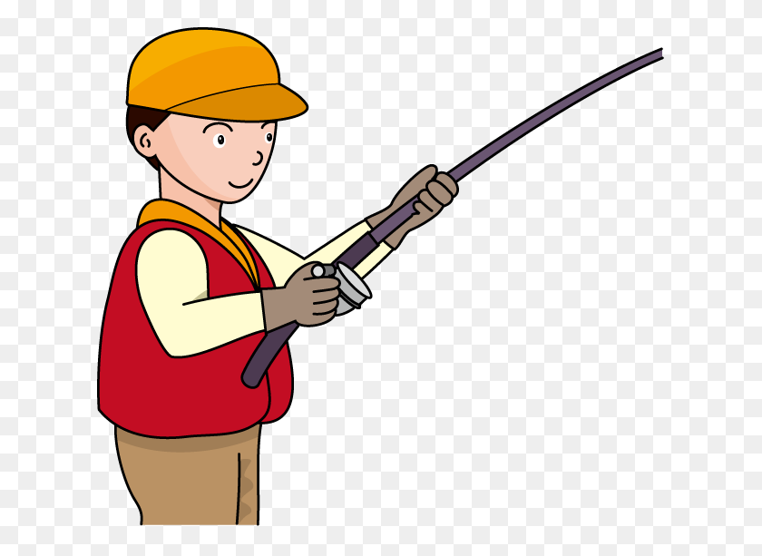 625x553 Fishing Pole Fishing Rod And Reel Clipart Kid Image - Fisherman PNG