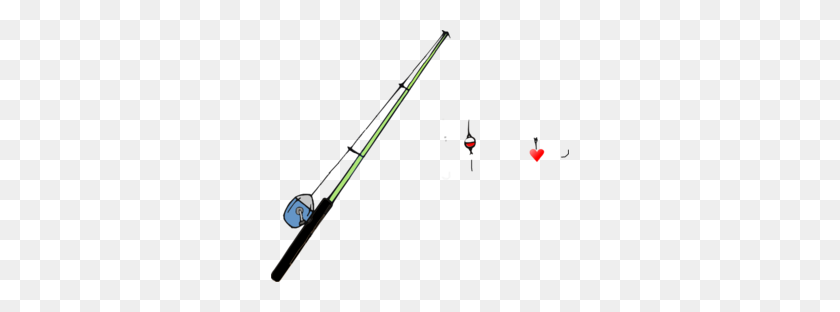 298x252 Fishing Pole Heart Clip Art - Fishing Pole With Fish Clipart