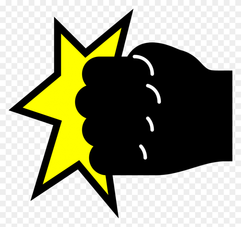 799x750 Fist Bump Punch Computer Icons Graphic Arts - Punch Clipart
