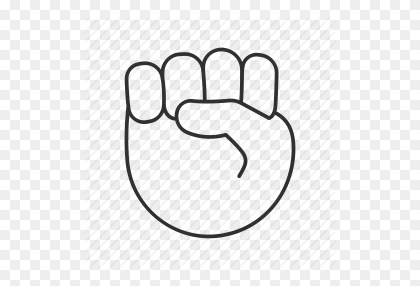 512x512 Fist, Fist Emoji, Fist In The Air, Hand Gesture, Hold, Raised Fist - Ok Hand Emoji PNG