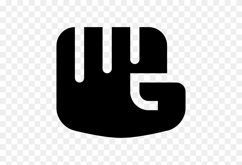 512x512 Fist, Hand, Power Icon With Png And Vector Format For Free - Black Power Fist PNG
